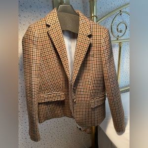 Checkered J. CREW blazer